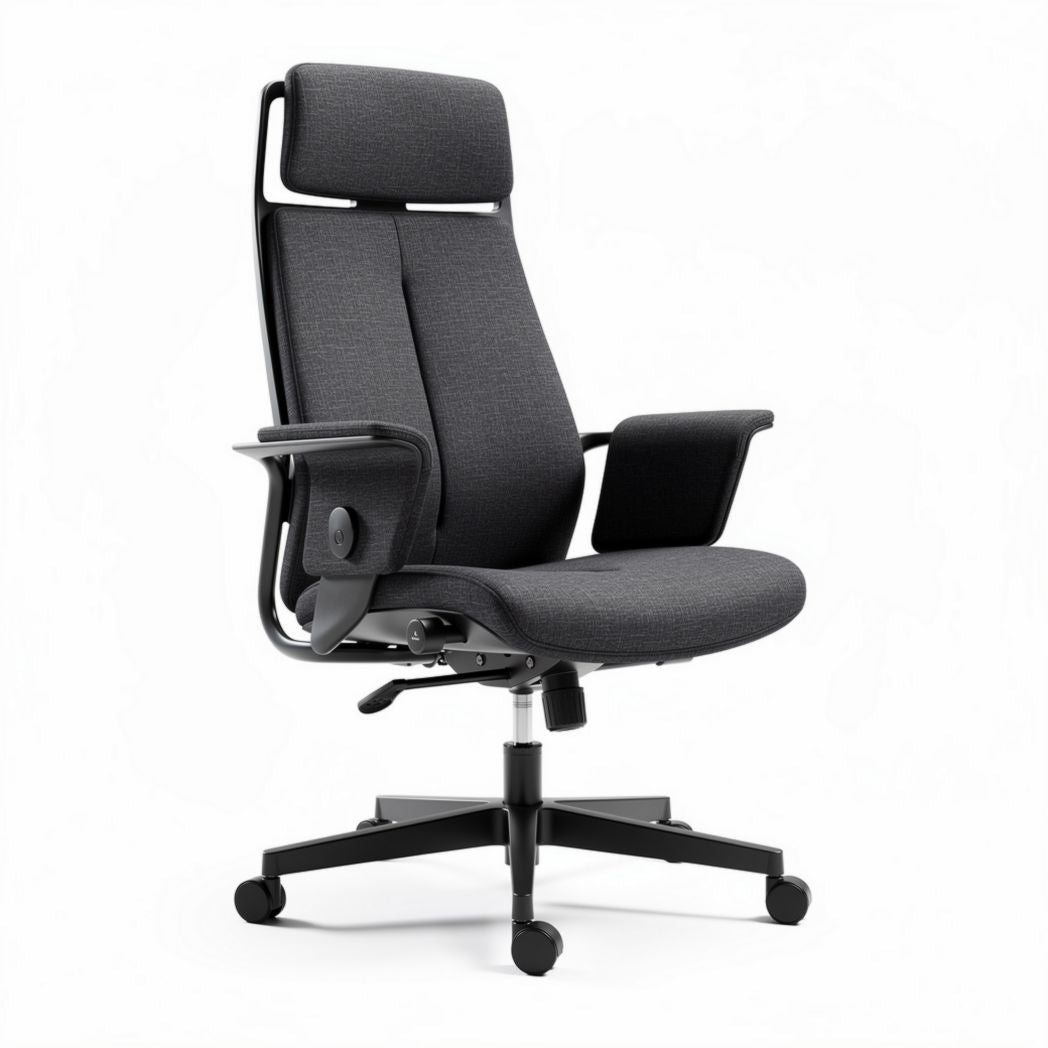 Mesh ergonomic office chair with adjustable headrest and armrests 65 x 65 x 120cm